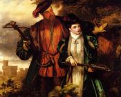 威廉 鲍威尔 弗里思 : Henry VIII And Anne Boleyn Deer Shooting